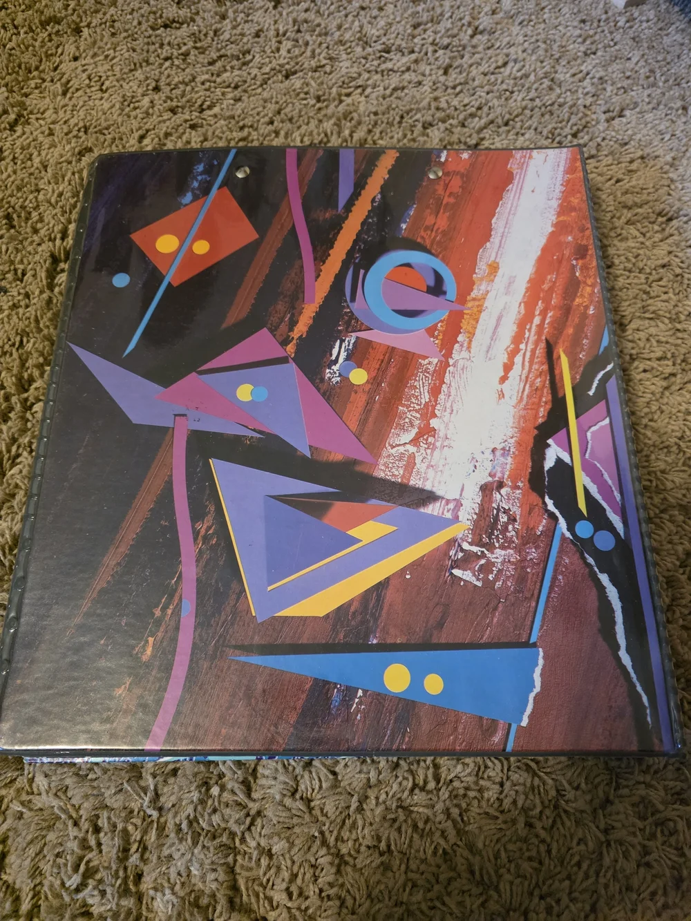 Trapper Keeper Designer Series Binder with Bright Geometric Print